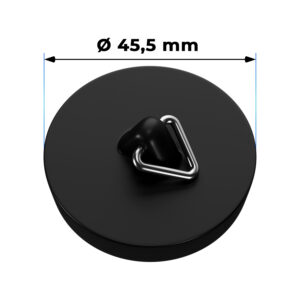 AQUADE Magnetstopfen Abflussstopfen 45,5 mm mit Dreikantbügel für Badewanne
