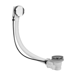 Ablaufgarnitur Überlaufgarnitur ø 40/50mm 65cm Siphon DR-008 für Badewanne